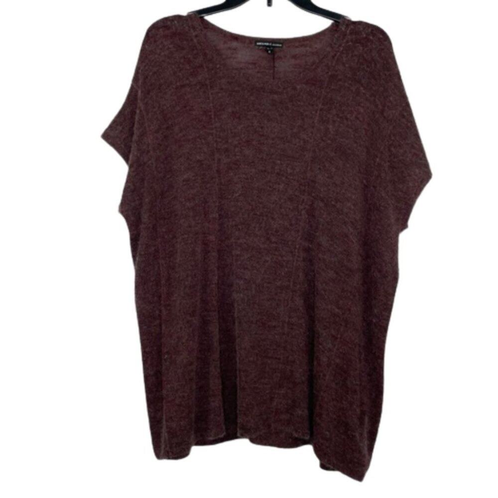 James Perse Los Angeles square boxy sweater blouse women's size 4 (US XL) NWT
